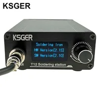 KSGER T12 Soldering Station STM32 OLED V2.1S Digital Electric Controller Aluminum Alloy DIY Kits Welding Tools T12 Iron Tips 1