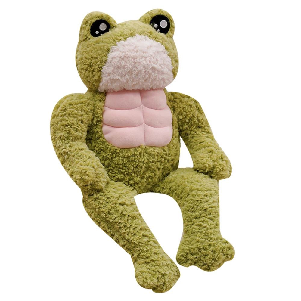 35/45cm Creative Strong Frog Plush Toy 