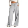 Fashionable High Waist Wide Leg Casual Pants Women's Rope Tied Solid Color Autumn Winter New Style Cross-Border Loose Fit Trouse