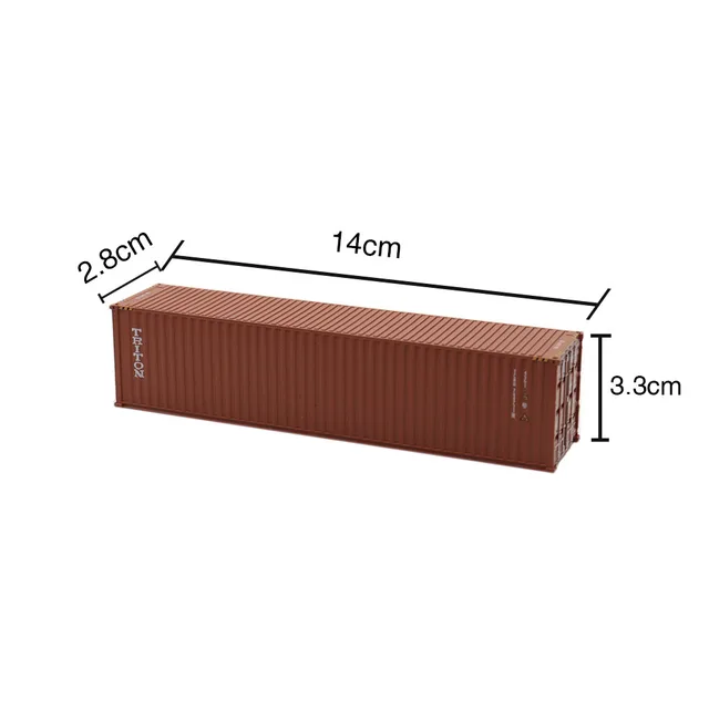 HO 1:87 Maßstab Versandcontainer Set - 4x 40 Fuß  Produktbild-Vorschau 12