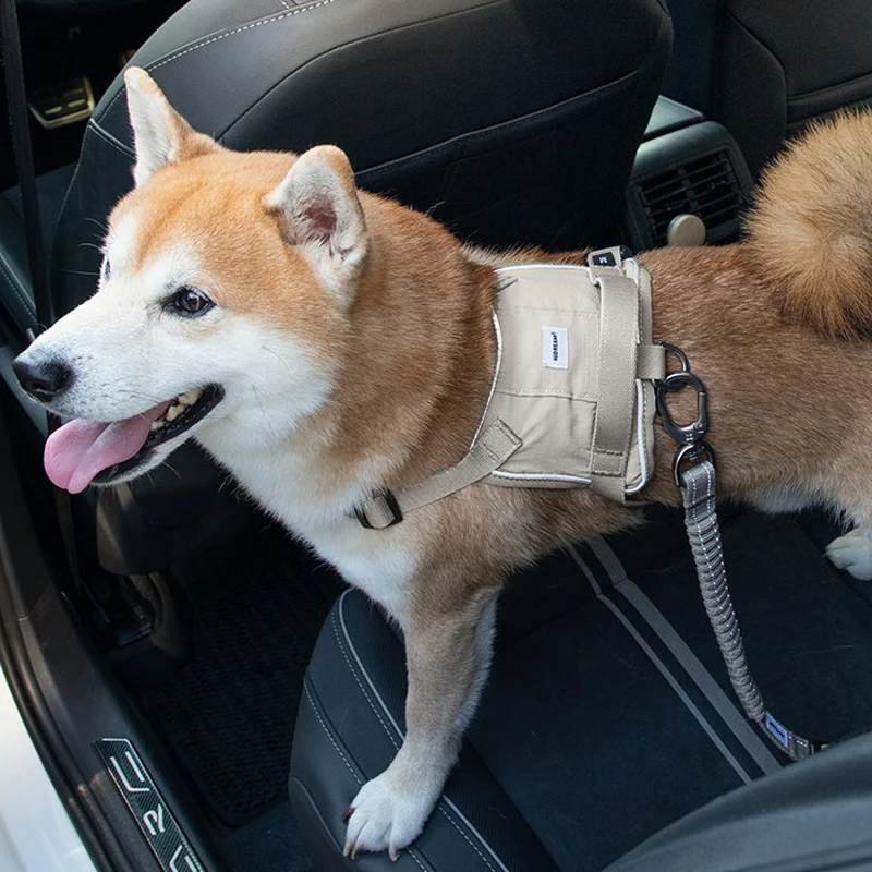 Adjustable er Car Pet Seat Belt Retractable Elastic Rope Dog Safety Leash Strap Travel Car Safety Rope Dog Accessories