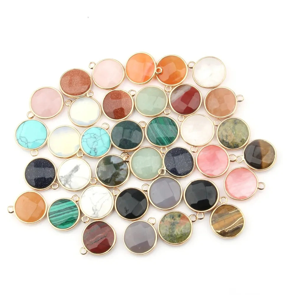 

3 Pieces Water Drop Shape Natural Stone Rose Quartzz/Tiger Eyes Pendant Charms for DIY Jewelry Making Necklace Bracelets