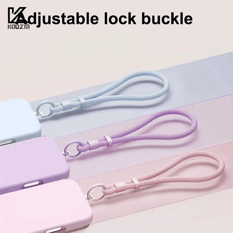 Adjustable Universal Mobile Phone Lanyard with Anti-Lost Wrist Strap