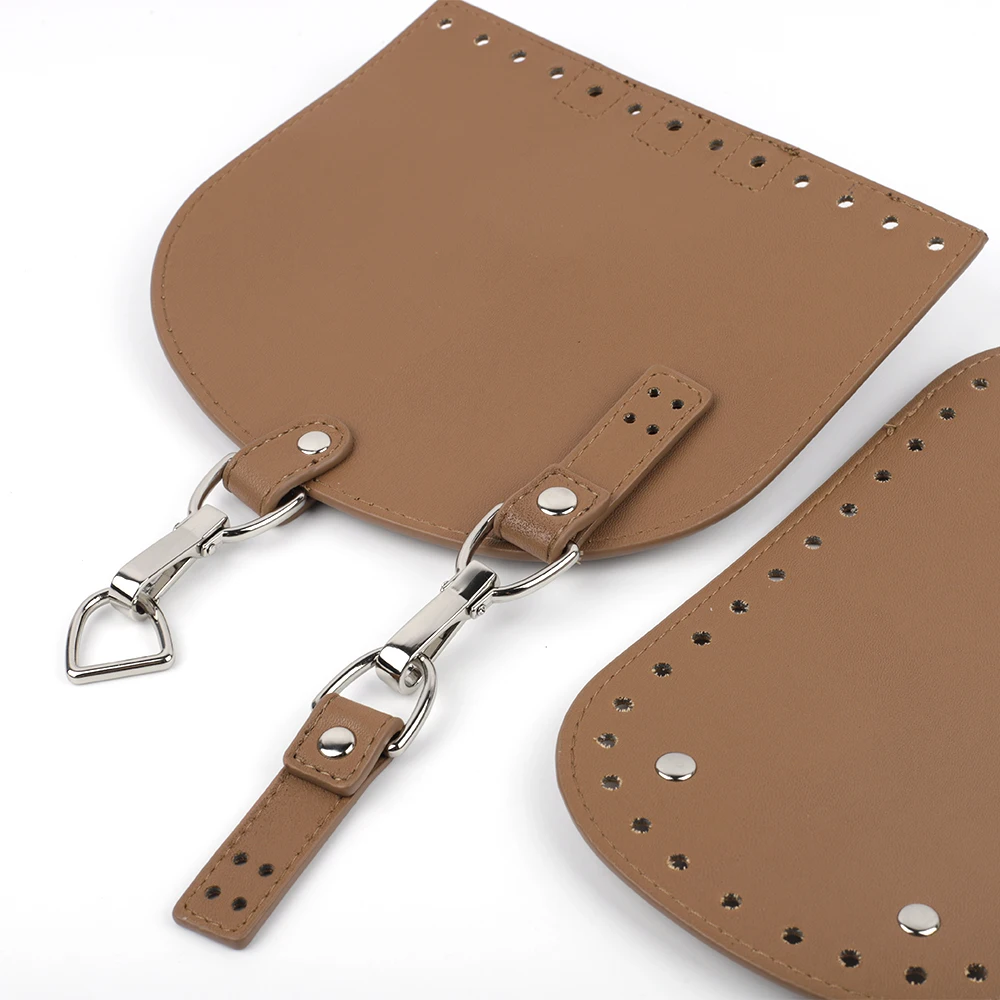 High Quality Diy Leather Backpack Bag Set Handbag Shoulder Strap Bag Bottoms with Hardware Accessories Handmade Women Handbag