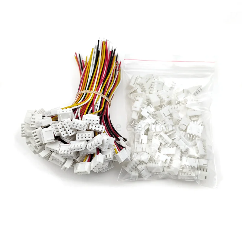 100 STÜCKE SM Stecker 4pin Stecker Männlich Weiblich Draht Jumper Pin Header ... 100 STÜCKE SM Stecker 4pin Stecker Männlich Weiblich Draht Jumper Pin Header ...