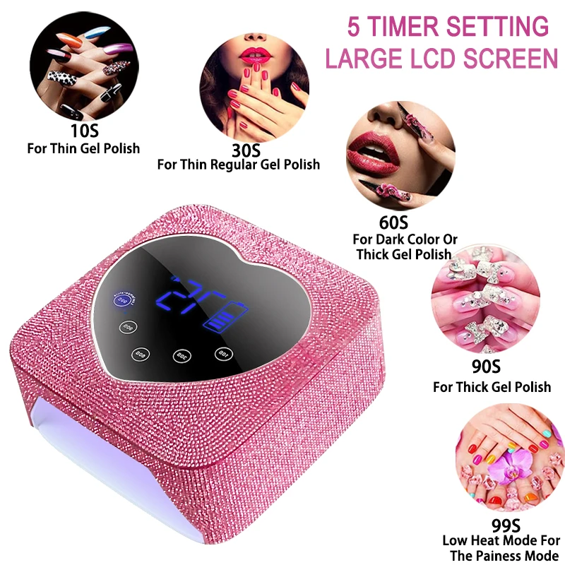 LEDネイルランプ ワイヤレスネイル ドライヤー 72W UV Amazon.co.jp: UVライト LEDネイルドライヤー 72W ジェルネイル