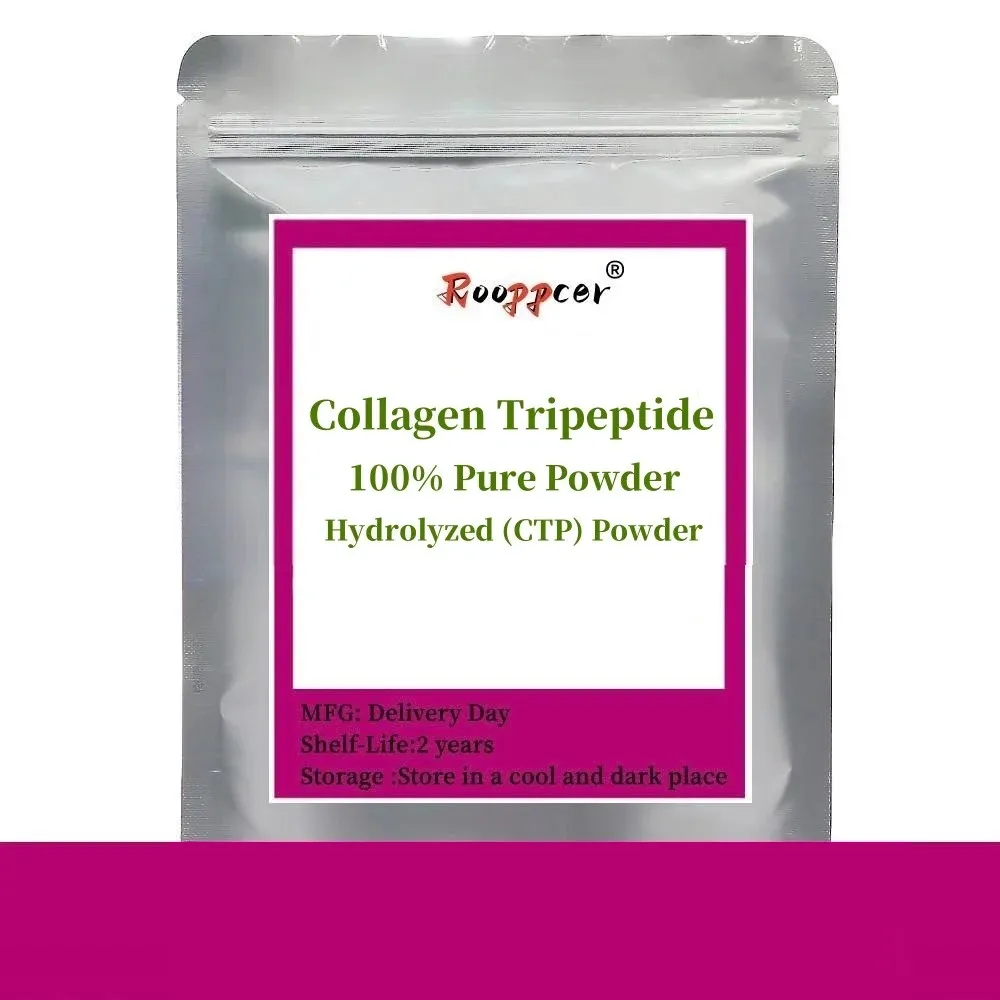 

50-1000g 100% Hydrolyzed CTP Collagen Tripeptide Powder,Food/Cosmetic Grade,Reduce Wrinkle,Skin Whitening and Smooth,Delay Aging