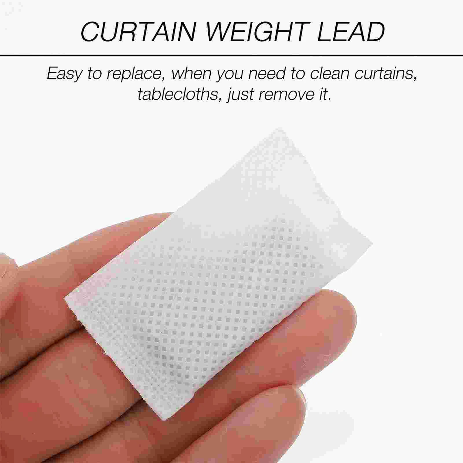 50 Pcs Curtain Weight Window Drapery Weights Weighted Block Bottom Leads Floor Household 4