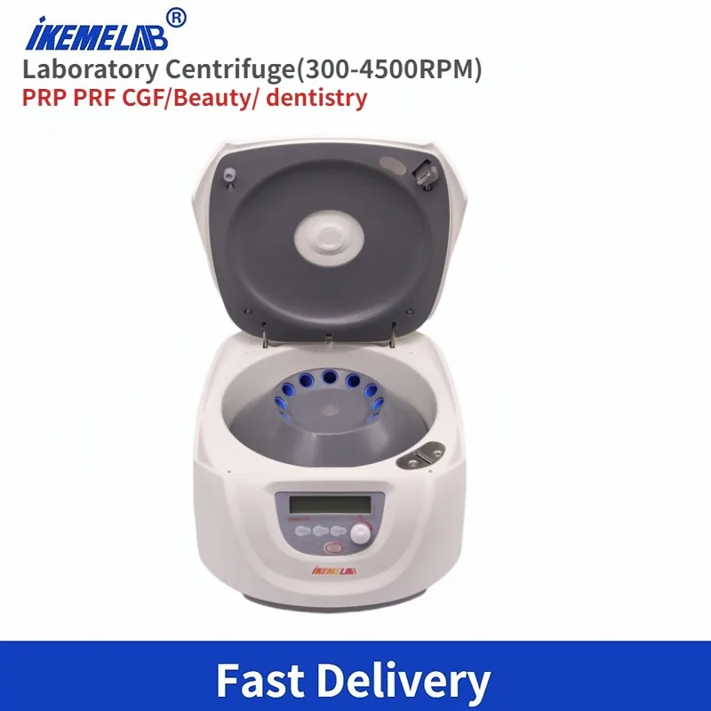 

IKEME Centrifuge DM0412P PRP PCR CGF Centrifuge Slow Speed 300-4500rpm For Tube 15ml*8 10ml*12 Laboratory Beauty Dentistry