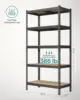 5-Tier Storage Shelves, Set of 2 Garage Storage, Boltless Assembly, Adjustable Shelving Units, 17.7 x 35.4 x 70.9 Inches, Load 3