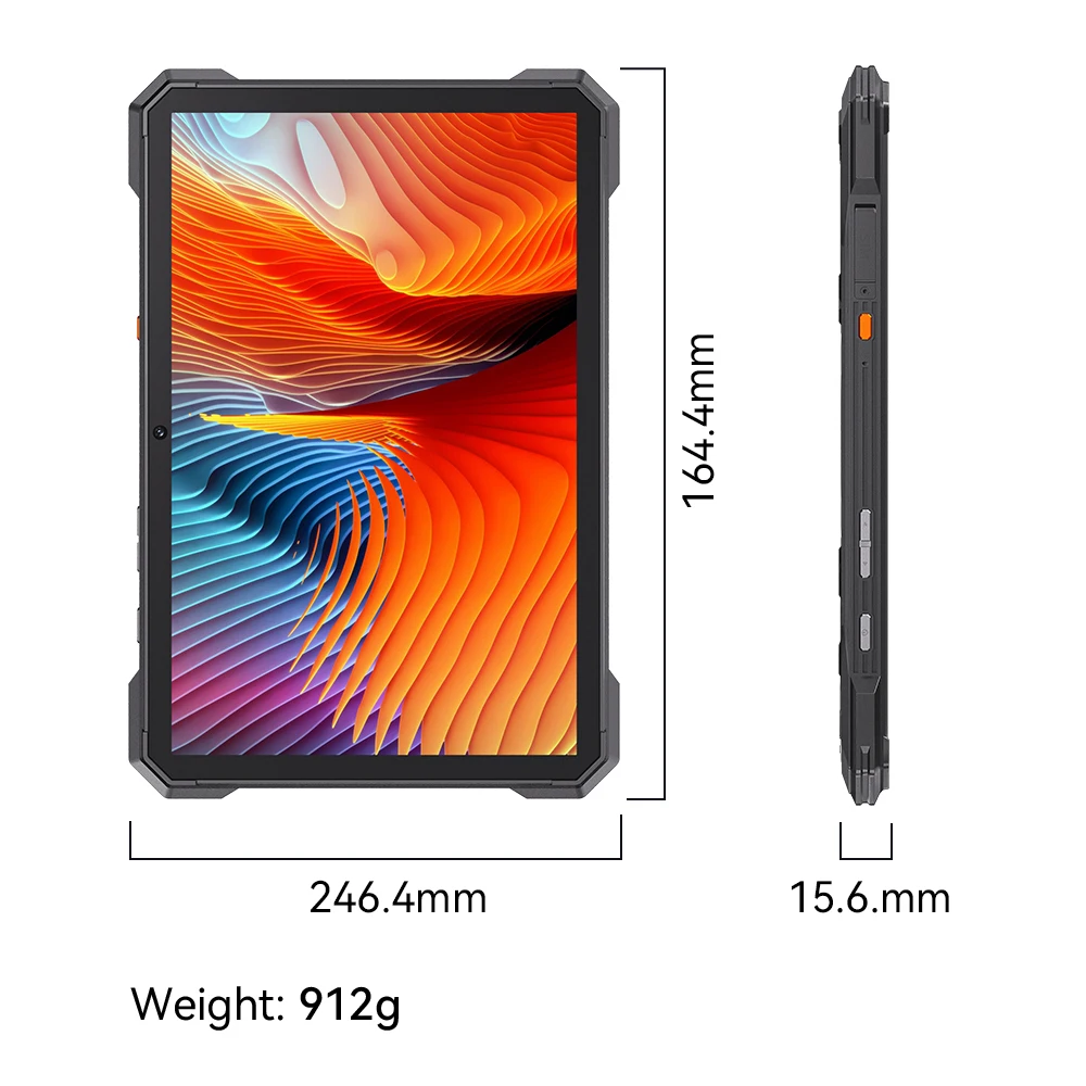 Cubot TAB KingKong S Tablet Android 15 10.1'' 90Hz Display Android 15 15300mAh 16GB(6+10) 256GB Camping Light 48MP Pad