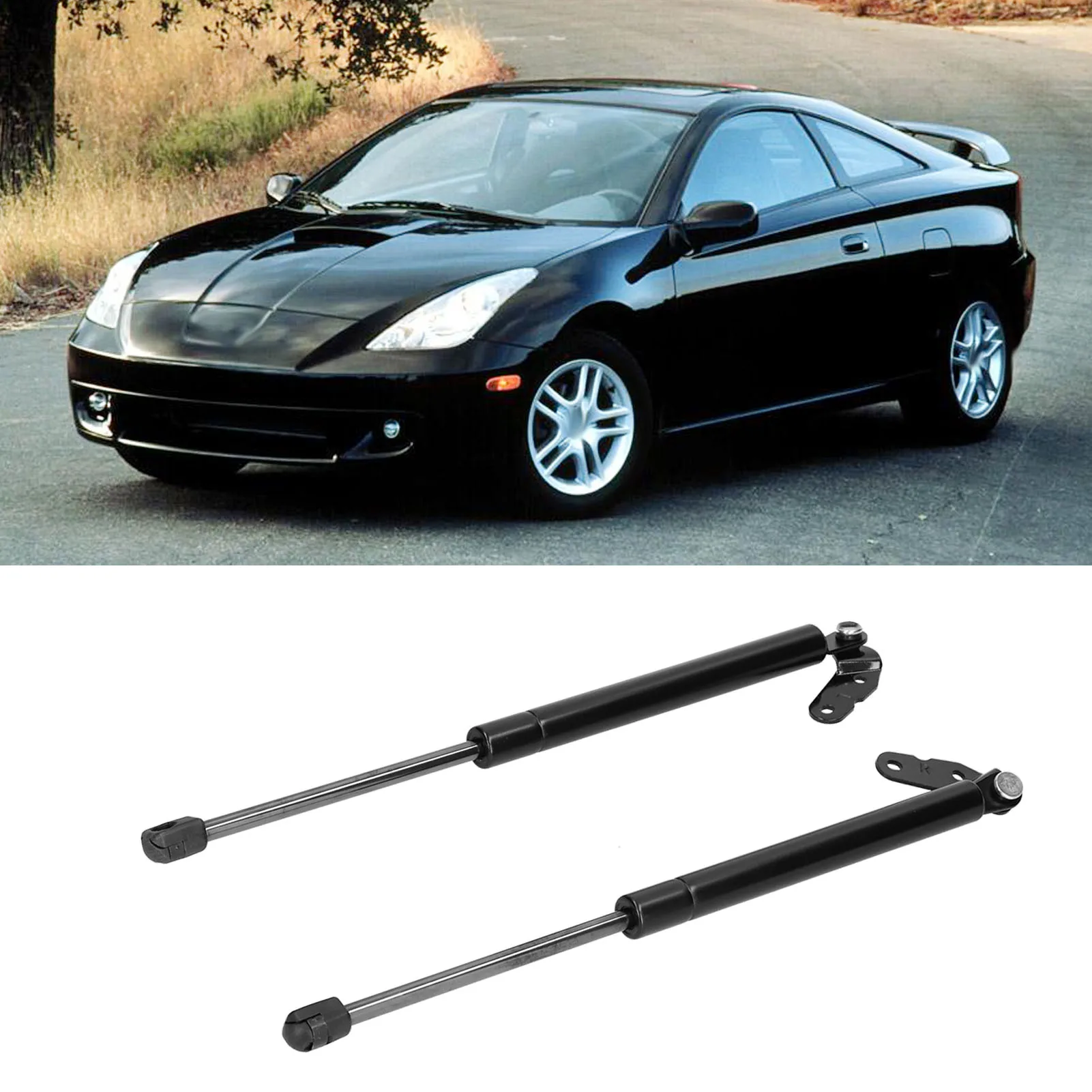 Tailgate Trunk Shock Absorber Gas Shock Strut Hydraulic Lever 2pcs 689600 Replacement for Celica 2000‑2006