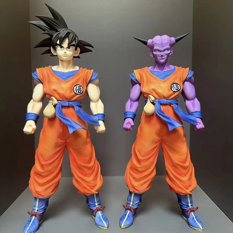 

Hot 29cm Dragon Ball Z anime Super Saiyan Keanu Goku double arms interchangeable character handpiece PVC series model dolls toys