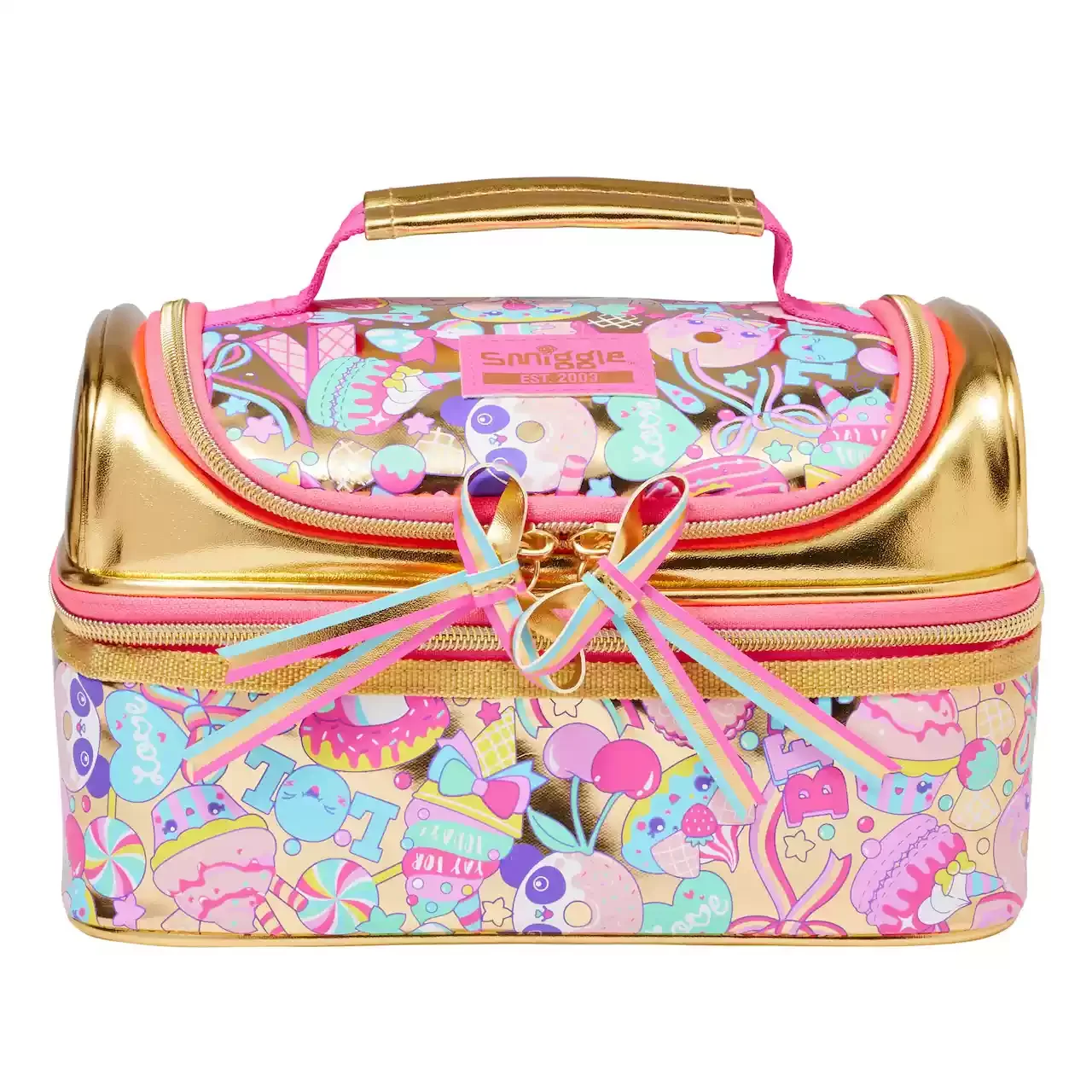 thumbnail image 1 of En existencia, mochila para estudiantes Smiggle de Australia genuina para niños, estuche para bolígrafos con motivo del 20.° aniversario, bolsa para el almuerzo, mochila de gran capacidad, regalo, 1 of 5