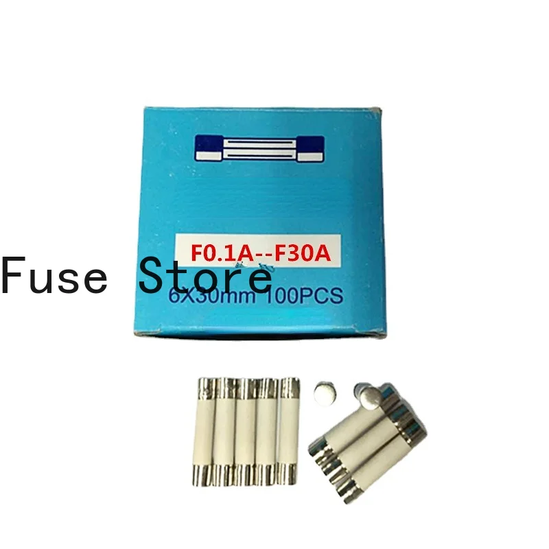 

10PCS 6 * 30mm 250V 2.5A Quick-break, Slow-break Explosion-proof Ceramic Fuse Tube Brand New Quality Assurance