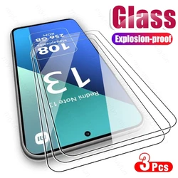 3-Pack Premium Tempered Glass Screen Protector with Full Coverage for Redmy Note 13 5G (Transparent-3PCS)