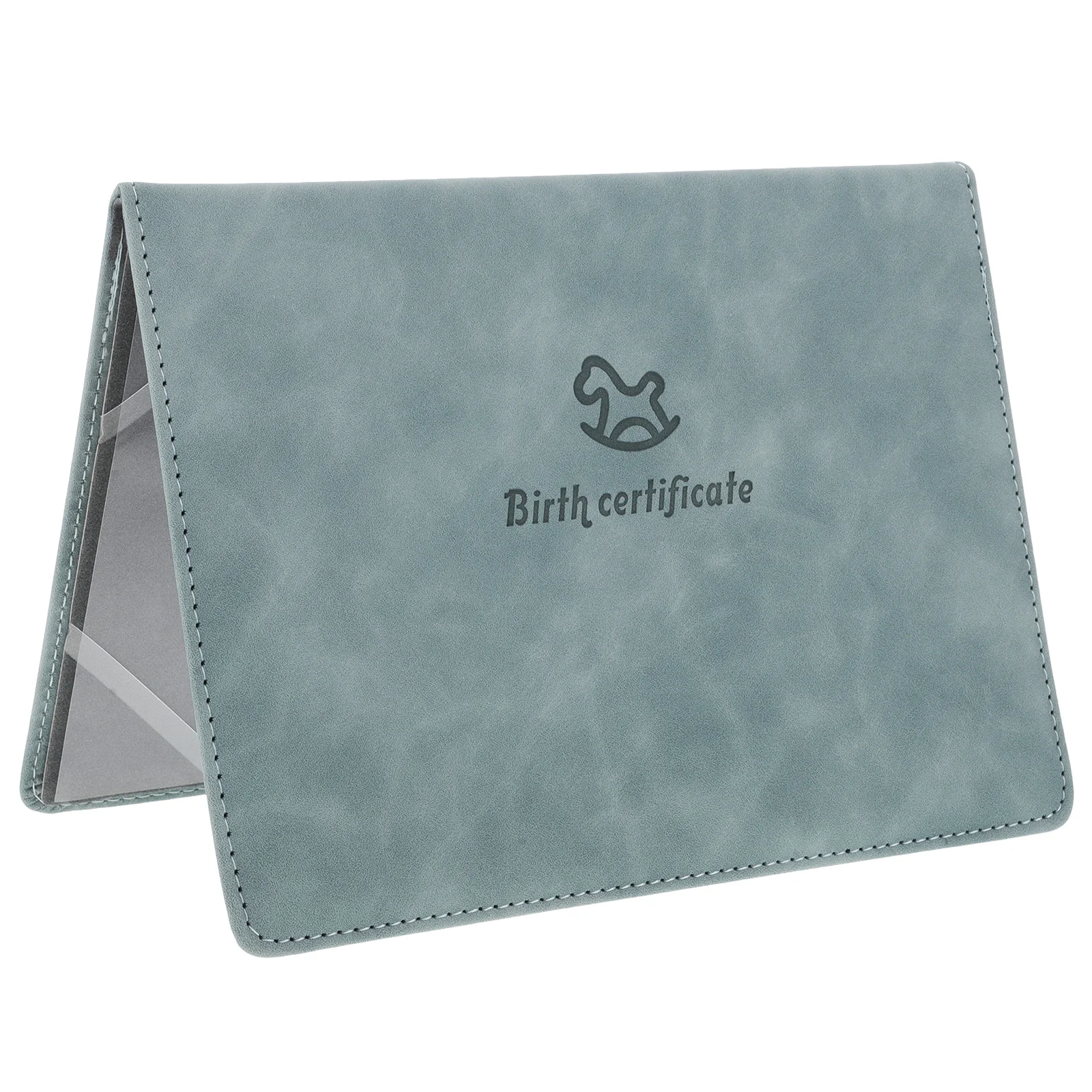 

Birth Certificate Cover Vintage Folders Storage Case Skin Protection Sleeve for Baby