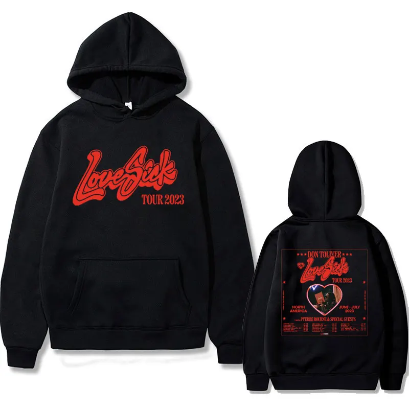 Rapper Don Toliver Love Sick Tour Graphic Hoodie Male Fashion Casual Sweatshirt Men Women Hip Hop Vintage Oversized
