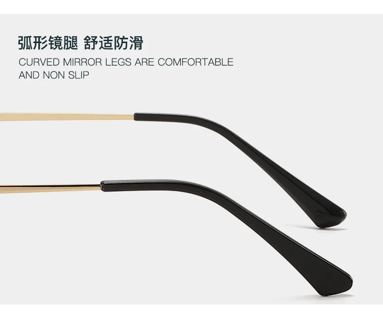 Modische Sonnenbrille mit polygonalem ovalem Rahmen, Unisex, trendiger Street-Style, Gesichtsschlankheits-UV-Schutzbrille – Detail 12