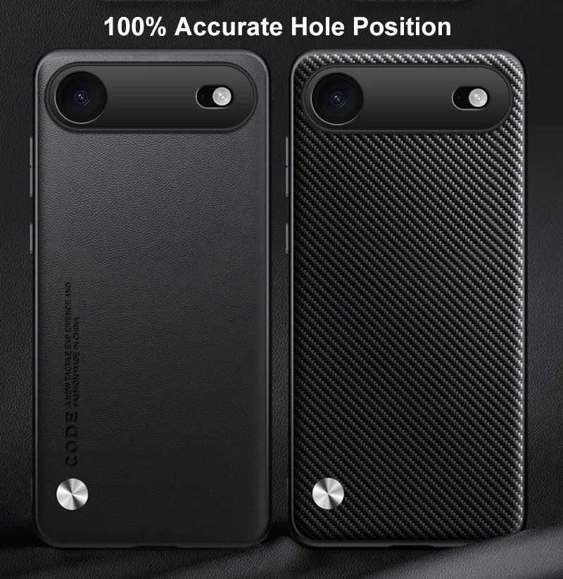 Luxuriöse PU-Lederhülle für iPhone Air Rückseitenabdeckung Silikon Stoßfeste Vollschutz-Handyhülle für iPhone 17 Pro Max 5G Coque – Detail 3