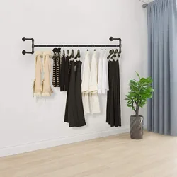 Industrial Feng Shui Pipe Hanger Iron Art on The Wall Clothing Store Display Shelf Hanging Rack Wholesale