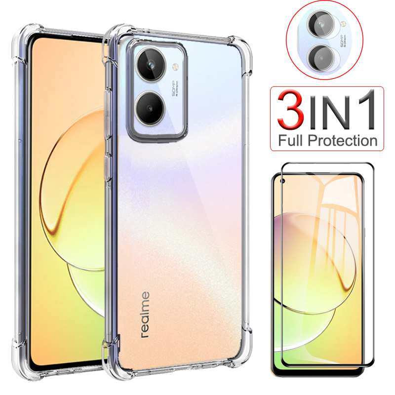 coque,anti-shock case for realme 10 silicon cover Realme 10 9i 8i 8 9 pro plus bumper case realme10 screen protector realmi 10 accesorios realmy10 ring case realme 10 4g