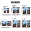 2pcs, 2D flat Party Curtains Bridge and New York Skyline Durable Polyester,Without Electricity Party Decorations Suitable for 4