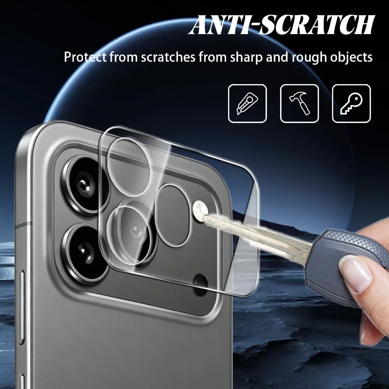HD Clear Tempered Glass Lens Protectors - Anti-Scratch Camera Film