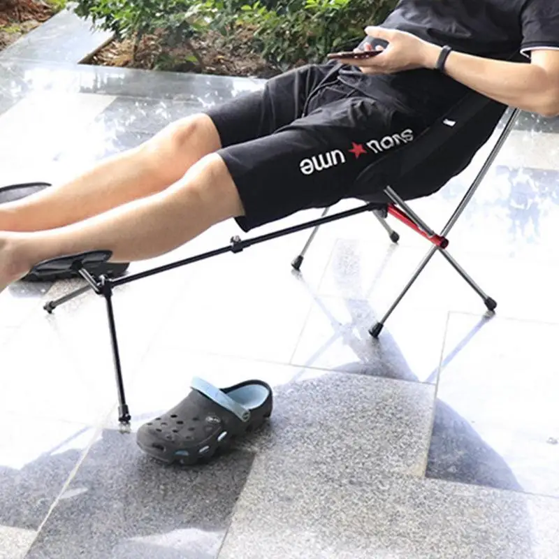 Camping Foot Rest Retractable Chair Footstool Camping Footrest With Retractable Legs For Picnic Hiking Beach Outdoors