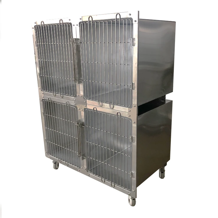 

304 Stainless Steel Modular Veterinary Dog / Cat Cage / Stainless Steel Vet Dog Kennel Box