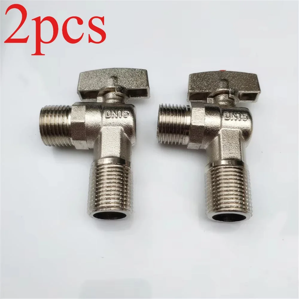 4 Points Full Copper Large Flow Ball Core Angle Valve Gas Water Heater Cold And Hot Water Full Open Diameter Triangle Valve