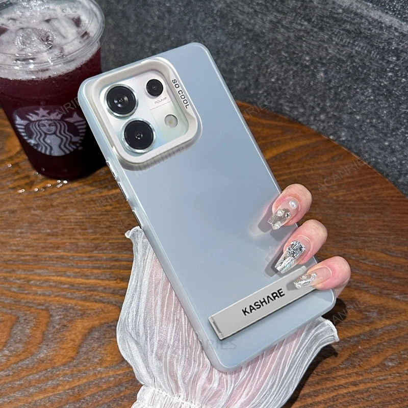 Note13 Luxus Aurora Fold Holder Hülle für Xiaomi Redmi Note 13 Pro Plus 13pro 12 12pro 10 4g 5g Weiche Silikon-Standabdeckung 13c_voghion.com