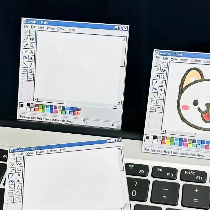 50 Sheets Computer Drawing Board Pattern Notepad Funny Stationery Self-Adhesive Kawaii Notepad Memo Pad Office School Supplies - Image 2