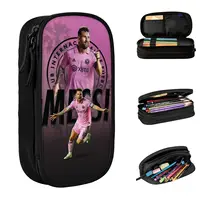 Football Messi Miami Pen Box Large-capacity For School Pencil Case Stationery Amazing Gift 1