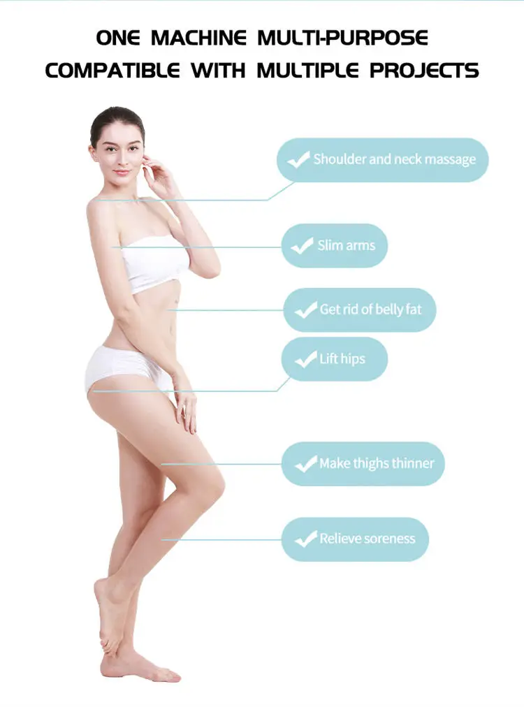V6 desktop body shaping machine Ems pulse massager heating scraping technique face slimming skin tightening weight loss targeted