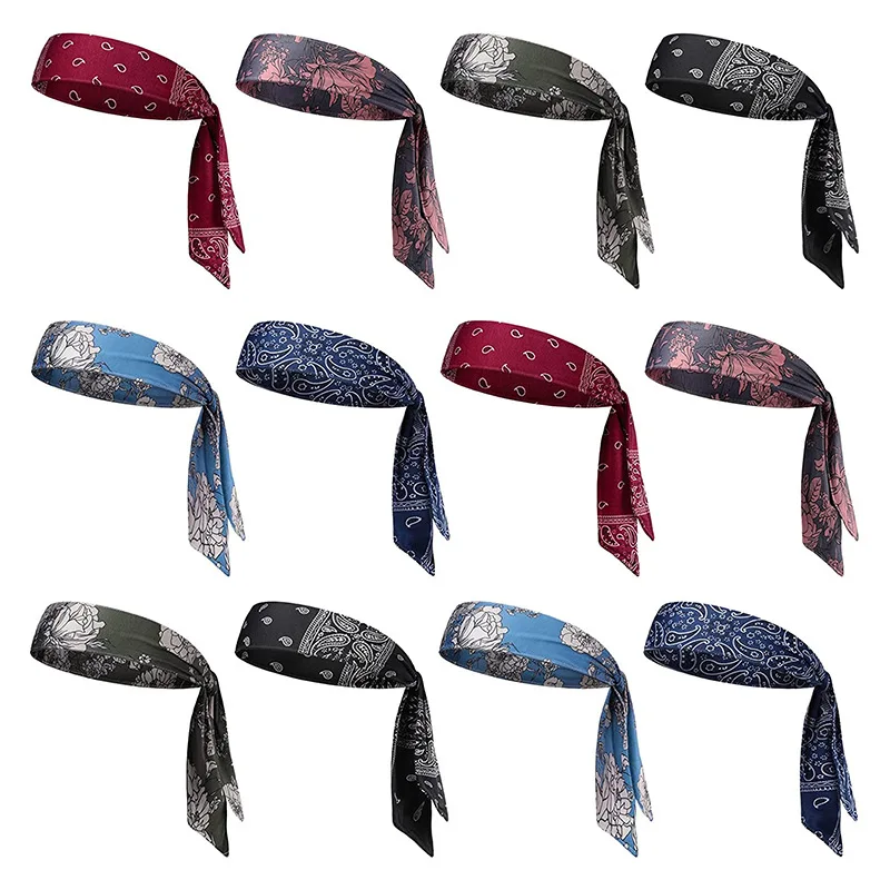 Description Picture 6 of itemSport Headbands Men Bike Cycling Running Sweatband Fitness Jogging Tennis Yoga Gym Headscarf Women Head Sweat Hair Band Bandage