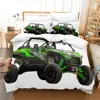 Kawasaki Bedding Set Single Twin Full Queen King Size Bed Set Aldult Kid Bedroom Duvetcover Sets 3D Print Cool Wild Motorcycle 3