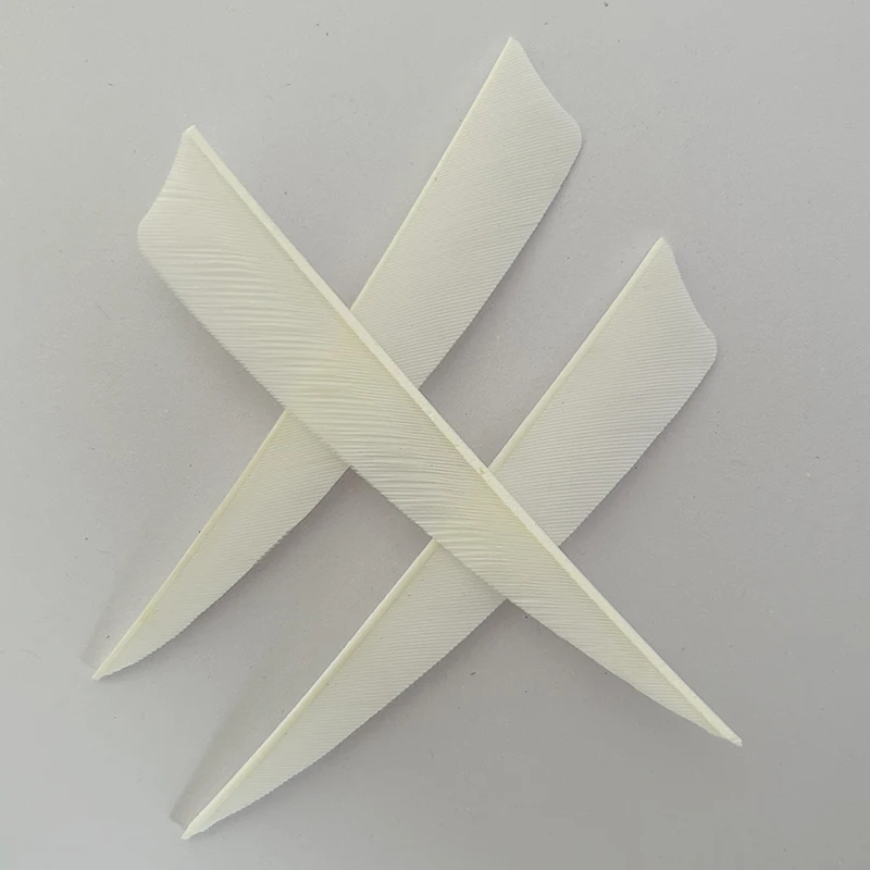 White Arrow Feathers Turkey Feather Fletching Archery Feathers Fletches RW For DIY Hunting Bow Accessories 2/3/4/5 Inch 50Pcs archery arrow feathers