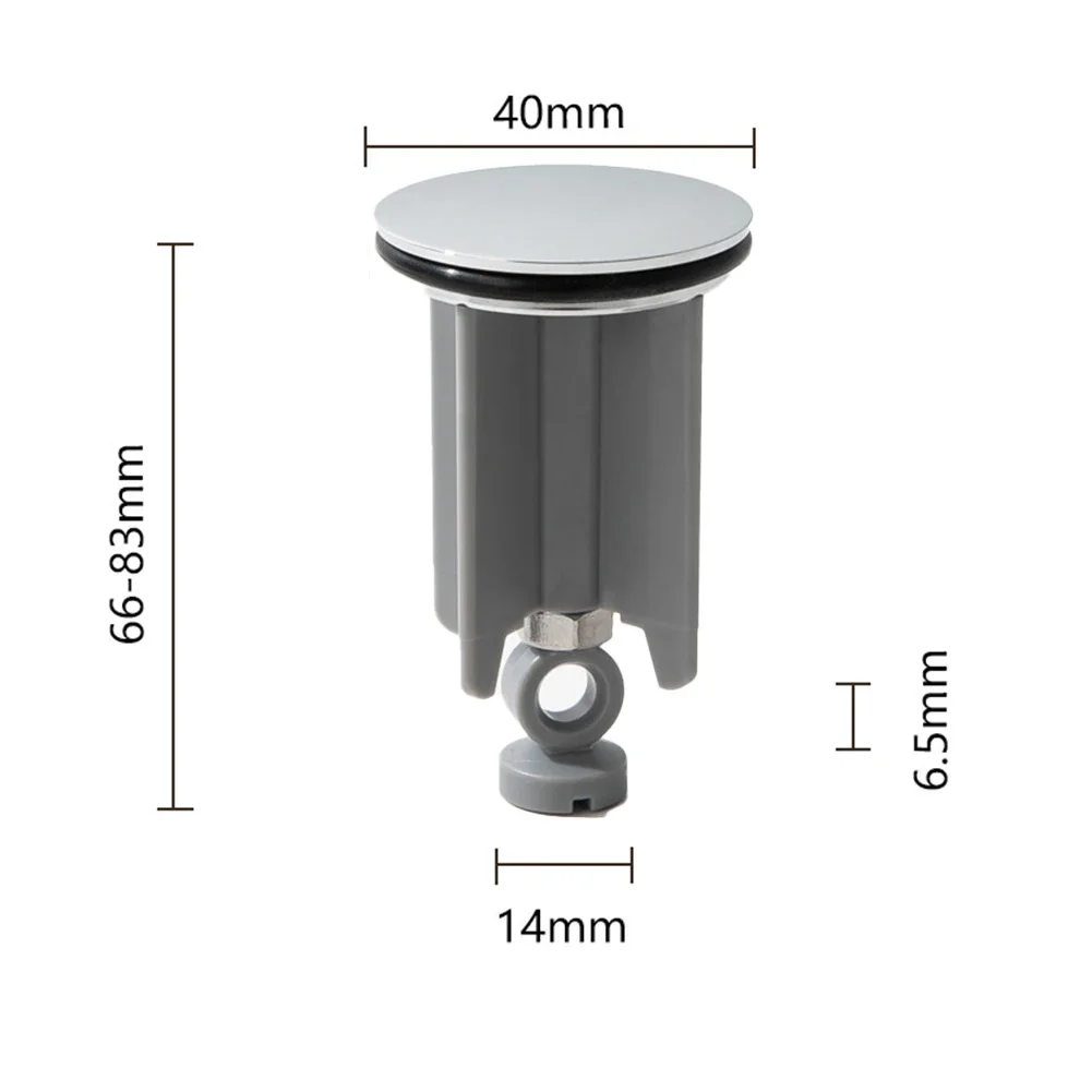 40mm Diameter Drain Stopper Copper ABS Basin Stopper Accessory User-friendly Operation Versatile Compatibility washbasin plug washbasin leak plug
