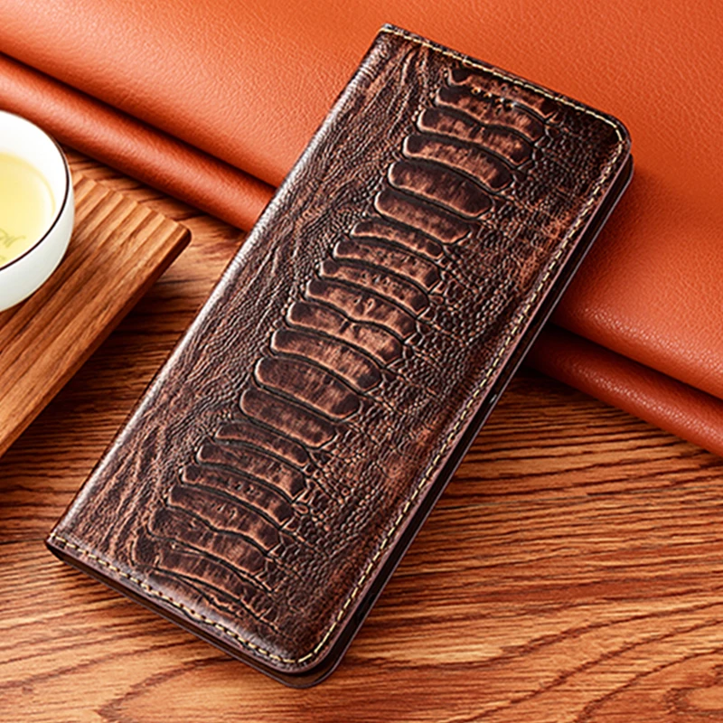 32nd Klassieke Serie 2.0 - Echt Lederen Boek Portemonnee Flip Hoesje Cover voor Google Pixel 8, Met RFID-blokkerende Kaartsleuf, Magnetische Sluiting en Ingebouwde Standaard - Marineblauw
