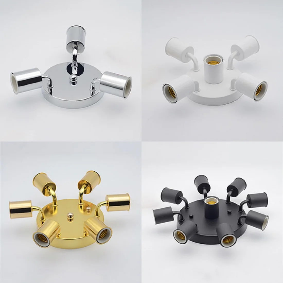 Ceiling Lighting Fixture E27 Minimalist Ceramic Holder 3/4/5/6/7/8 Heads