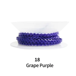 Extra - Long 15 - Foot Elastic Power Chain in 48 Vibrant Colors (Grape Purple 18)