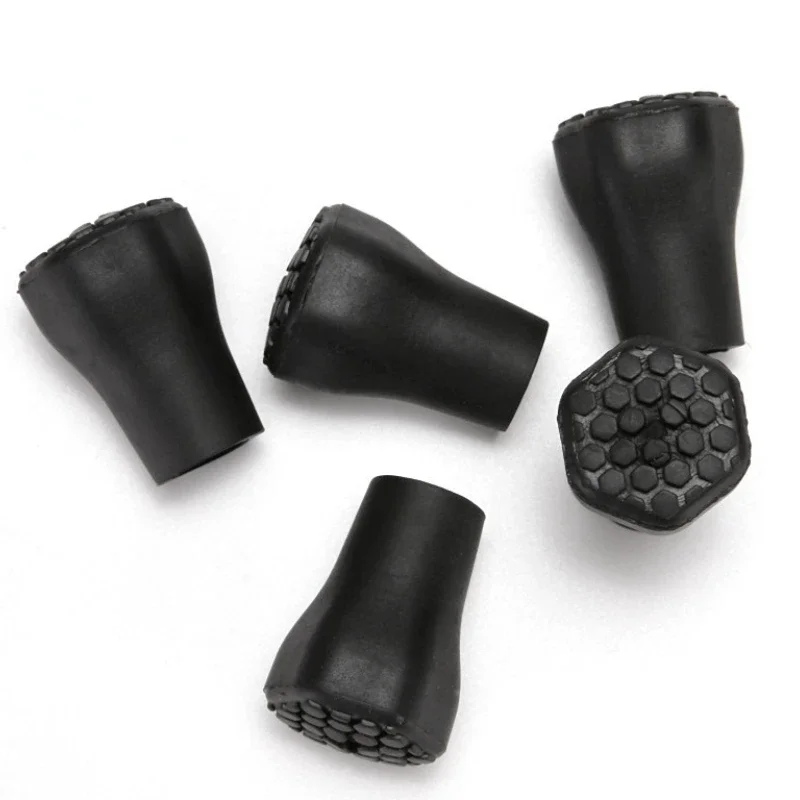 

1/2pcs Rubber Pad Cap Antiskid Walking Stick Crutch Cane Bottom Pads Cover Protector Climbing Hiking Trekking Pole Tip Baton tip