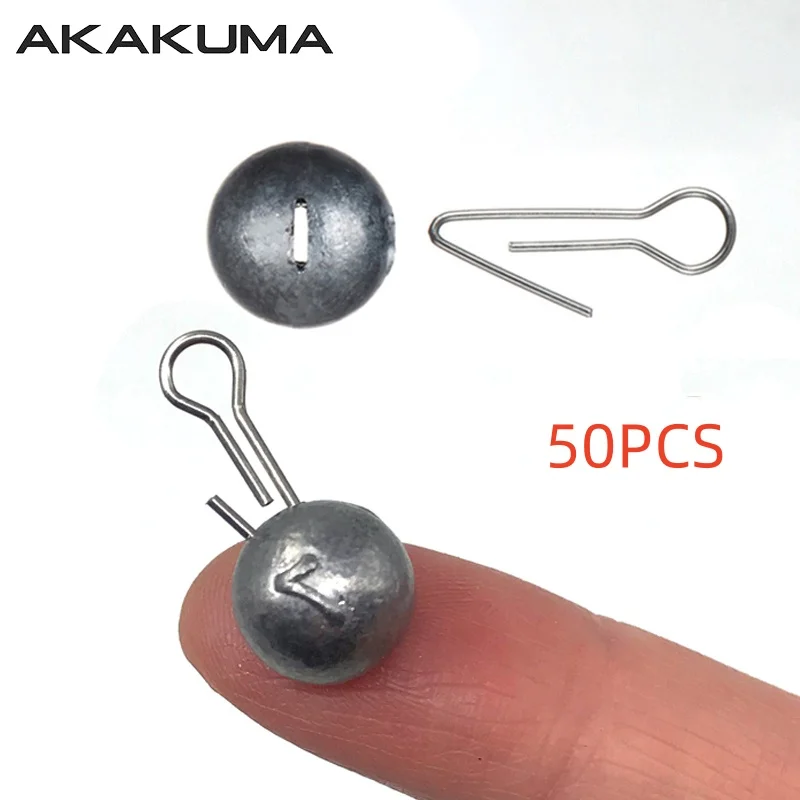 Plombs tête plombée 50 pièces 3g-14g - Sinkers Cheburashka pour leurres souples pêche