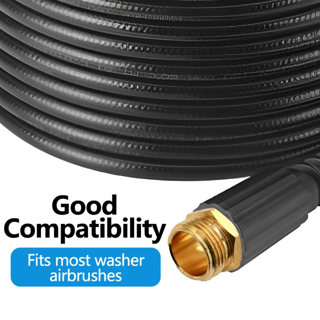 2Db Gyors Csatlakozó Autó Tiszta Nyomású Mosó Tömlőhosszabbító Metrikus Adapter Szilárd Sárgaréz Egyszerű Telepítés - Image 5