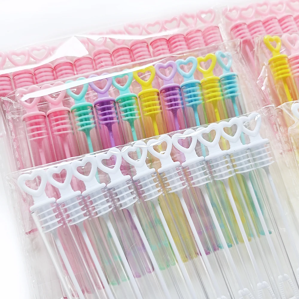 Mini Bubble Tube Toys 10Pcs Wedding Gifts for Guests Kids Party Favors