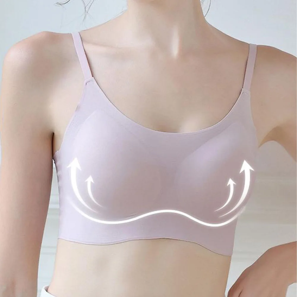 Women Comfortable Sleeping Bra Seamless Wireless Lingerie  Breathable Bralette Wire Free Tube Top Push Up Underwear Female 2023