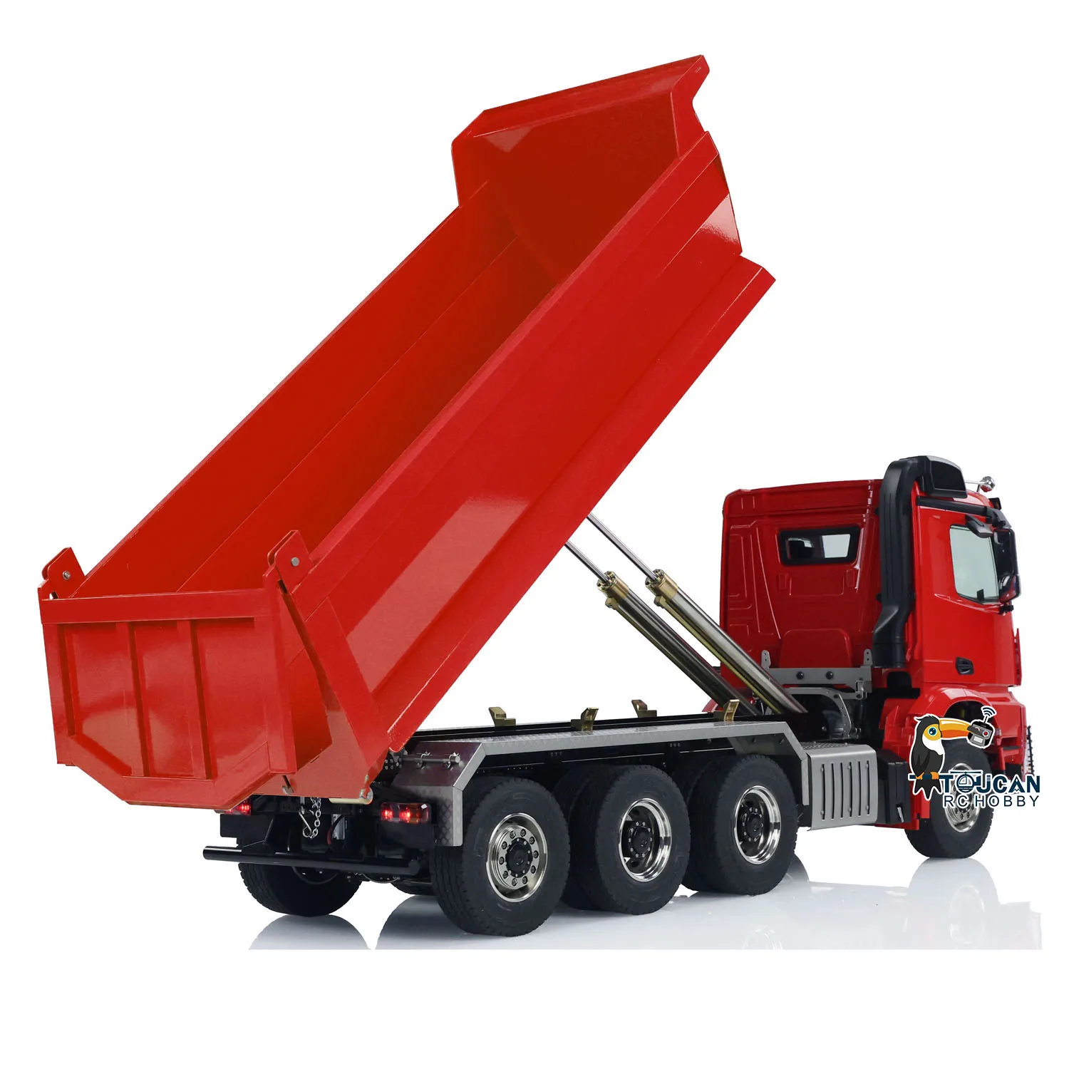 Toy 8x8 Hydraulic RC Full Dump Truck 1/14 Radio Control Dumper Tipper Car 3-speed Sound Light Assembled Vehicle for Boy TH23683 6