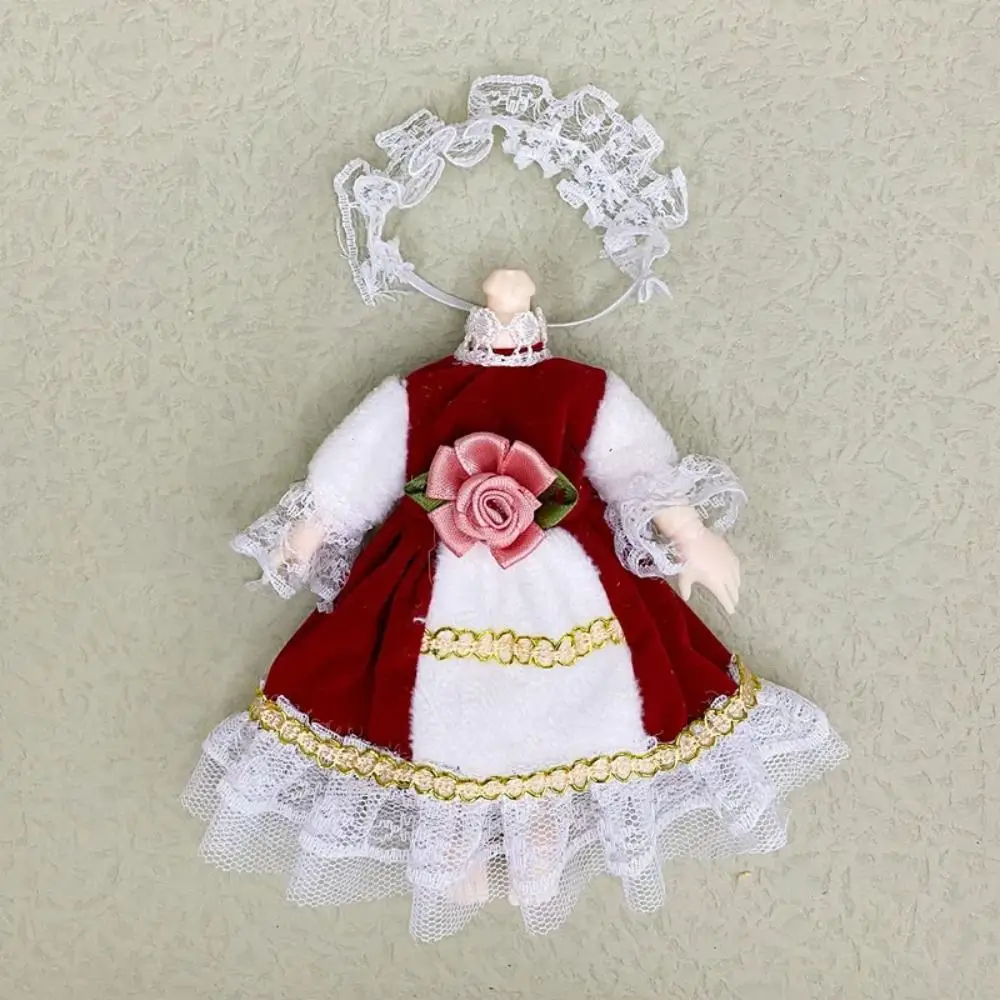 1set Fashion Bjd Doll Winter Dress Up Doll Clothes Set Suitable for 16-17cm Ob11 Dolls DIY Doll Accessories 2