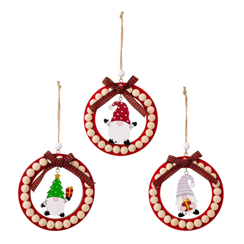 

Christmas Decor Christmas Hanging Wooden Ornaments Hollow Wood Pendant Sign Xmas Tree Pendants Gift Tags For Christmas Durable
